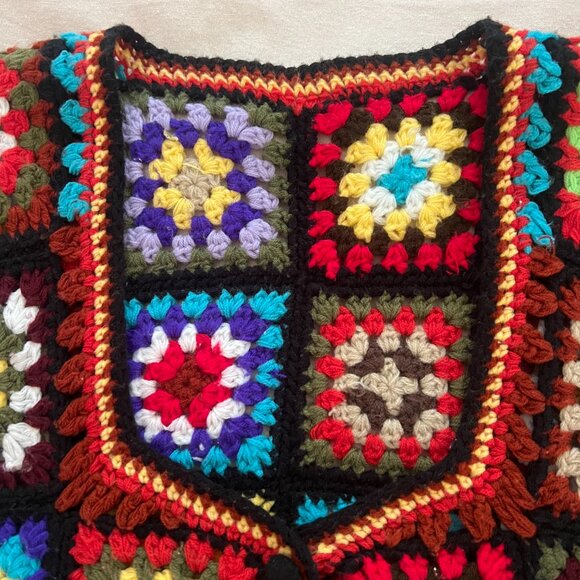 Vintage handmade crochet vest, approximately size Small-Medium women's - Picture 3 of 5
